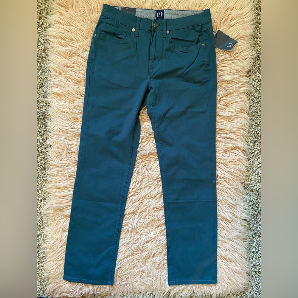 NWT Gap Super Soft Stretch Twill Slim Fit Navy Blue Pants